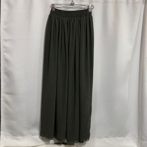 American Apparel Double Layered Chiffon Maxi Skirt